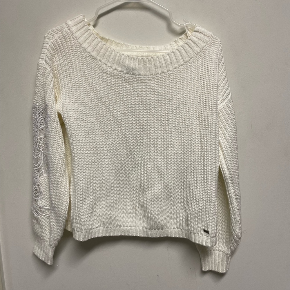 Hollister Slouchy Lace Piece Sweater